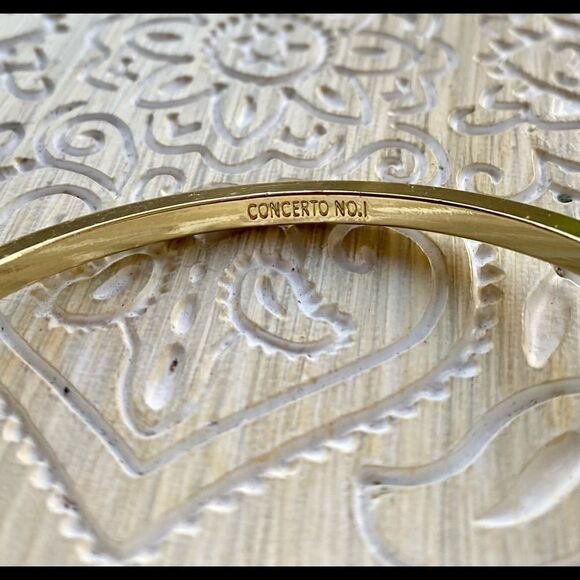 CONCERTO No.1 Pyrite (Fools Gold) handmade bangle - Picture 4 of 5